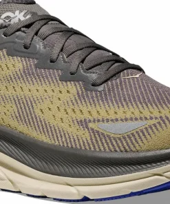 Hoka Men's Clifton 9 GORE-TEX Gravel/Eggshell Outlet