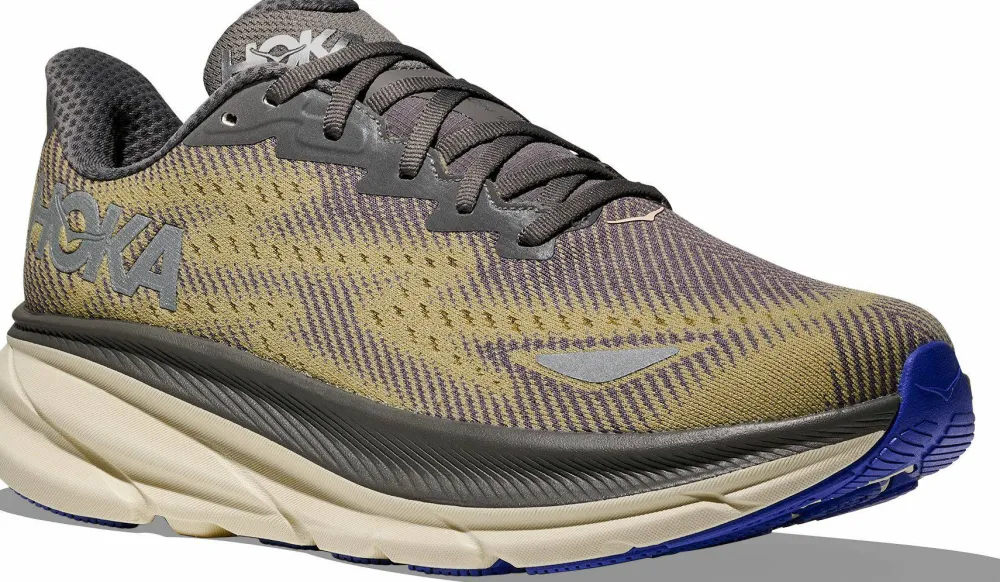 Hoka Men's Clifton 9 GORE-TEX Gravel/Eggshell Outlet