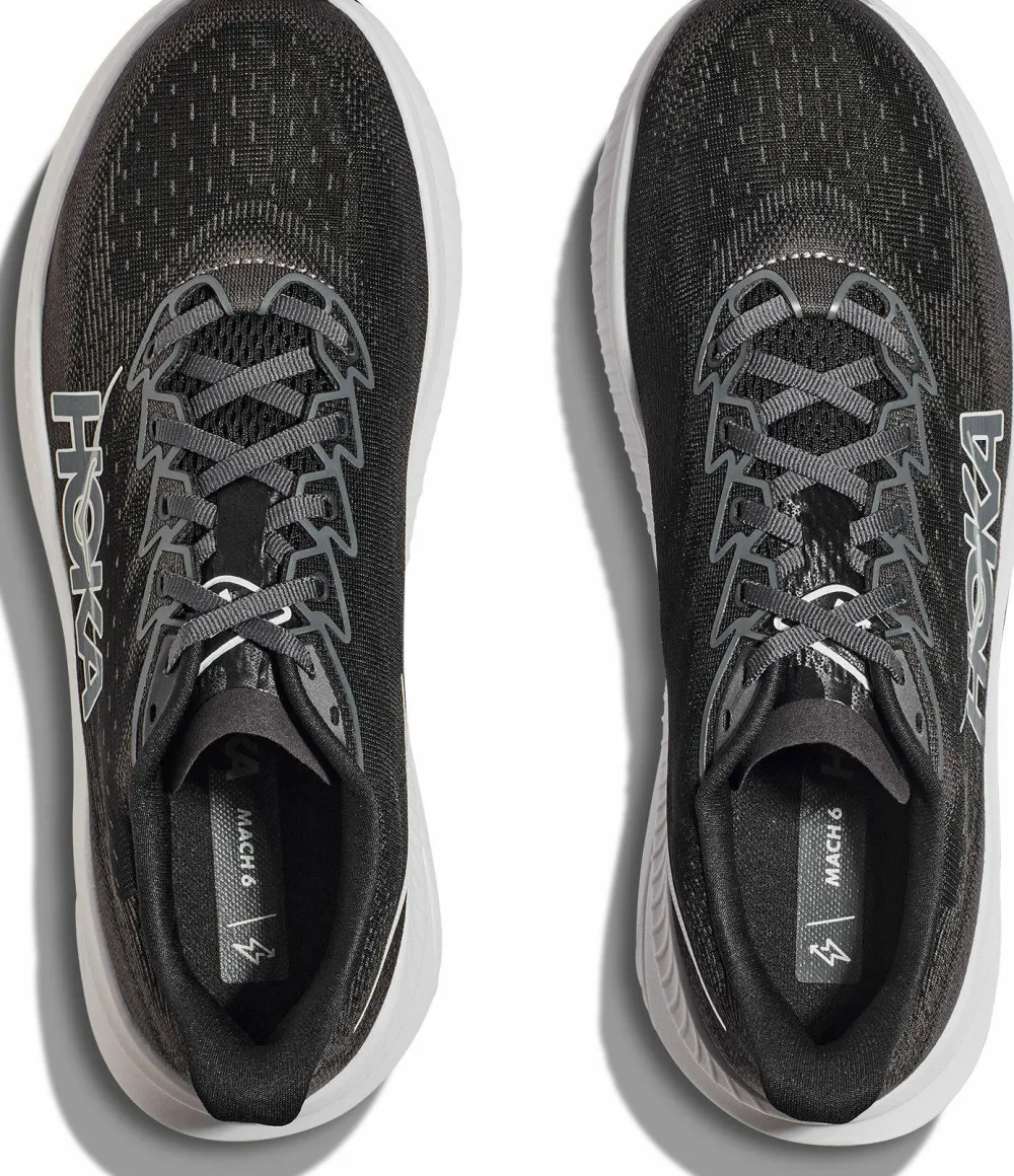 Hoka Men's Mach 6 Black/White Best