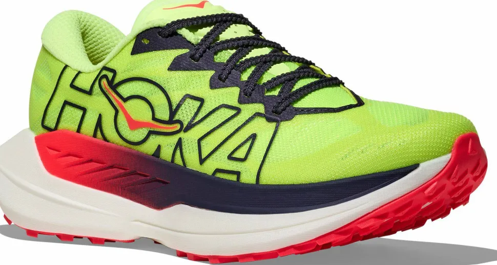 Hoka Men's Rocket X Trail Neon Yuzu/Neon Flame