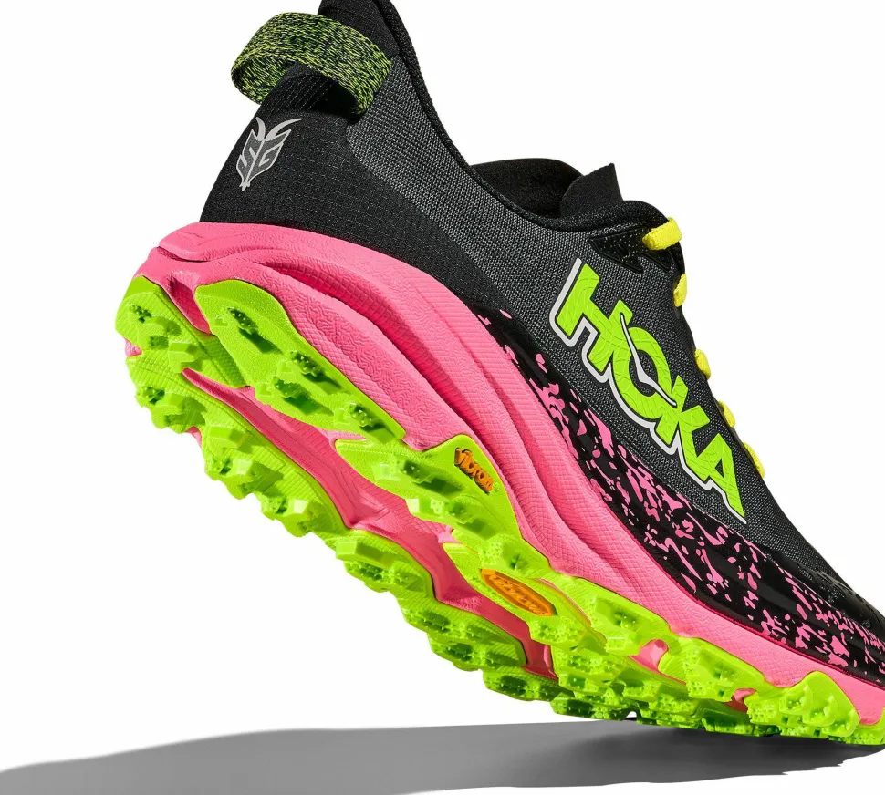 Hoka Men's Speedgoat 6 Black/Neon Rose