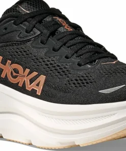 Hoka Women's Bondi 9 Black/Rose Gold