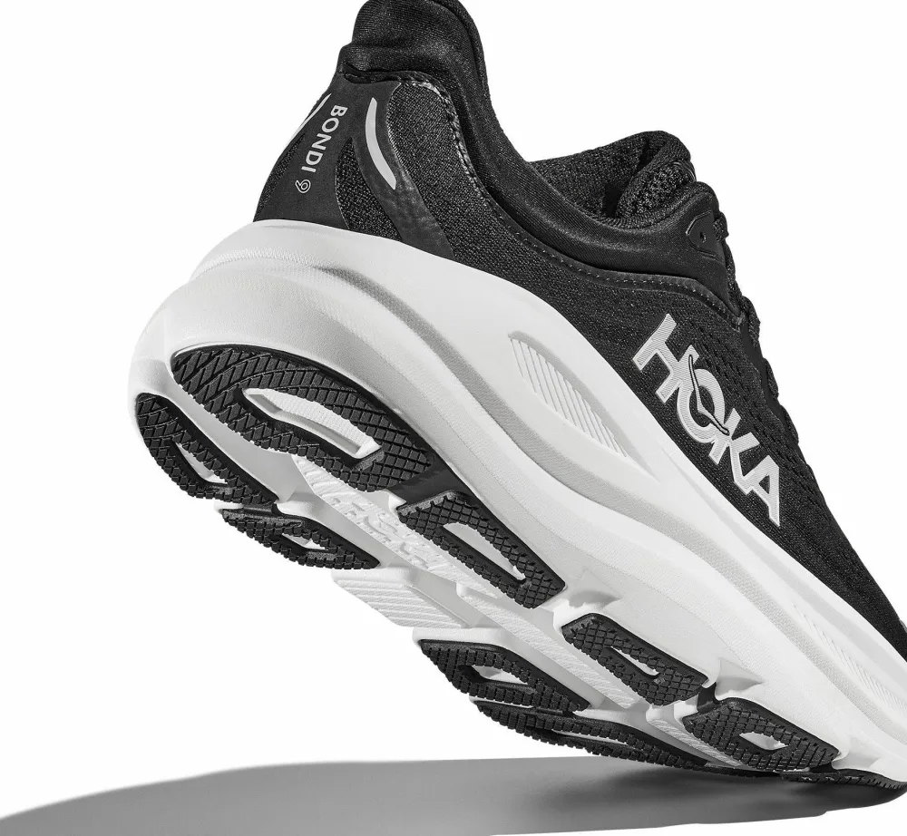 Hoka Women's Bondi 9 X-Wide Black/White Clearance