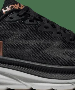 Hoka Women's Clifton 9 Black/Rose Gold