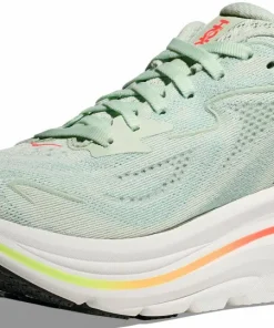 Hoka Women's Clifton 10 Wide Sea Glass/Neon Flame