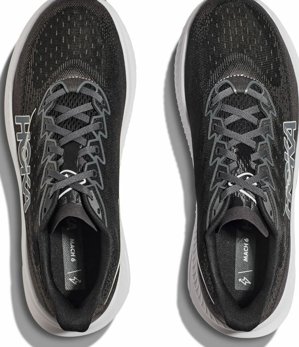 Hoka Women's Mach 6 Black / White Black/White Online