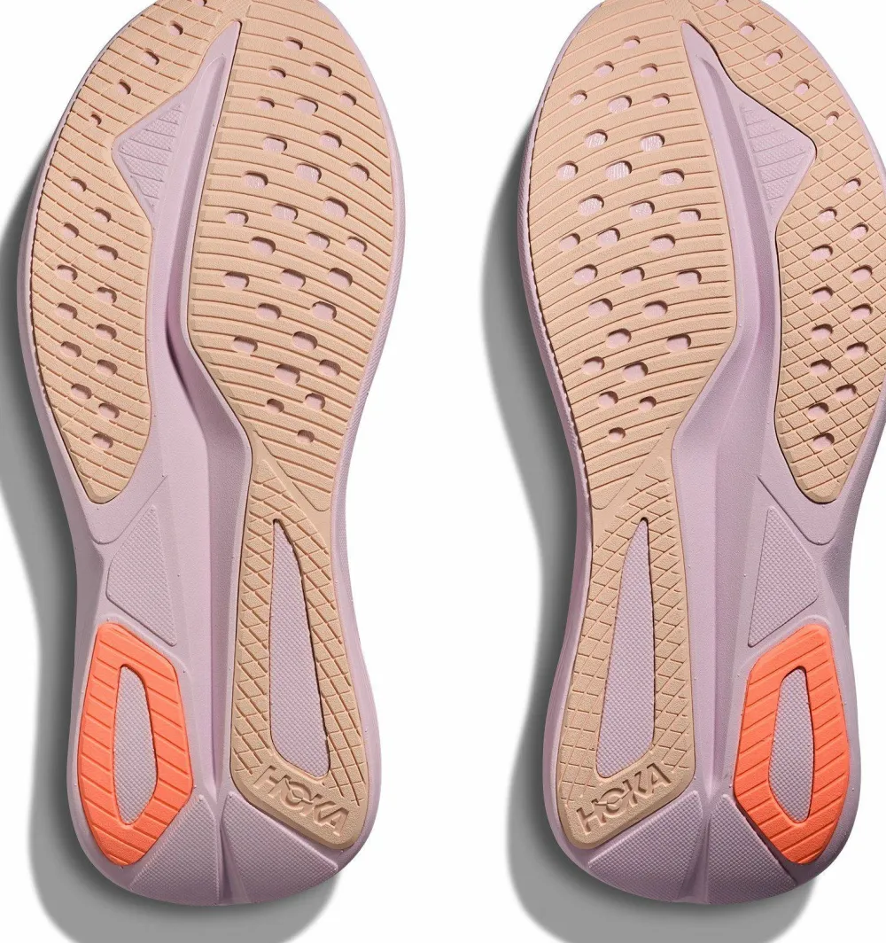 Hoka Women's Mach 7 Lilac Cream/Tangerine Glow