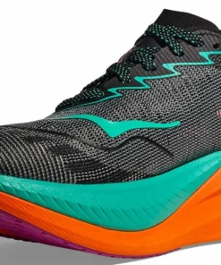 Hoka Women's Mach X 2 Wide Black/Electric Aqua