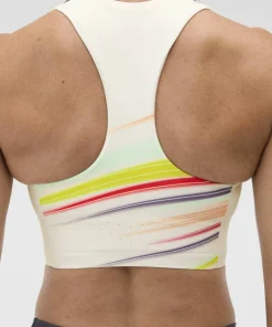 Hoka Women's Race Day Crop Bra Alabaster Flare