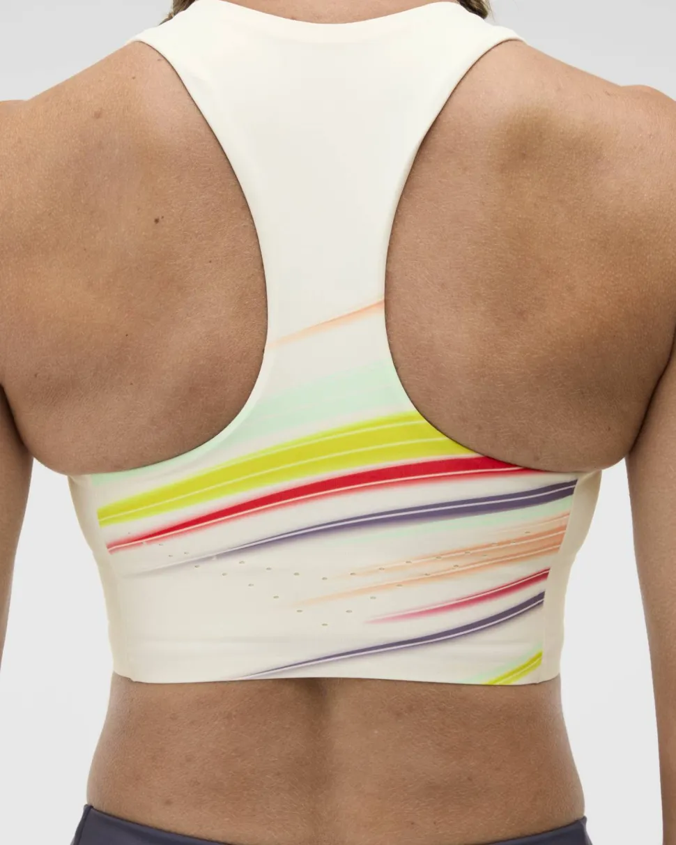 Hoka Women's Race Day Crop Bra Alabaster Flare