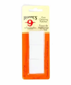 Hoppes Cleaning Patches No.2 Caliber .22 - .270 White