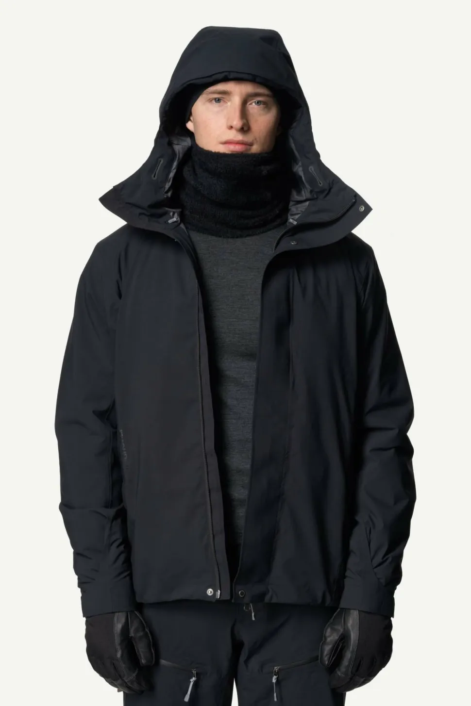 Houdini Lykan Neck Gaiter True Black