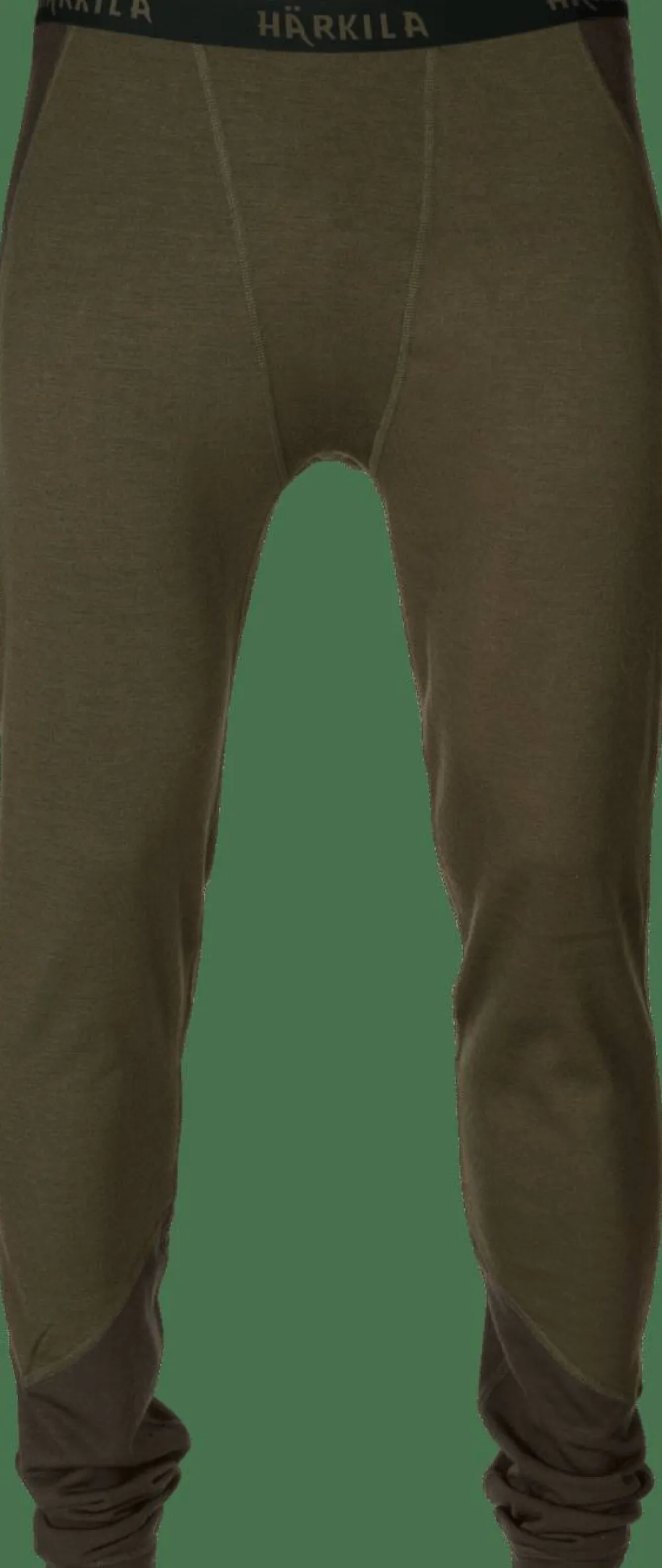 Härkila Men's Base Warm Long Johns Willow green/Shadow brown Hot