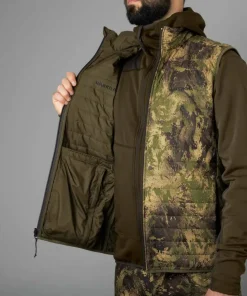 Härkila Men's Deer Stalker Camo Reversible Packable Waistcoat Willow Green/Axis MSP Forest Willow Green/Axis Msp®Forest Discount