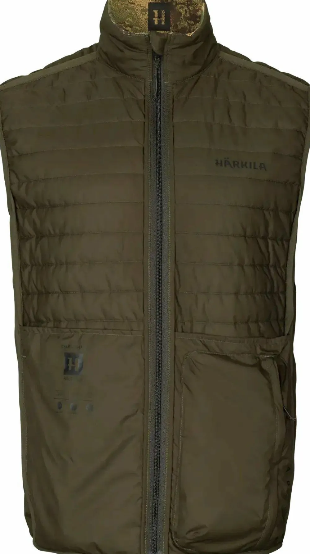 Härkila Men's Deer Stalker Camo Reversible Packable Waistcoat Willow Green/Axis MSP Forest Willow Green/Axis Msp®Forest Discount
