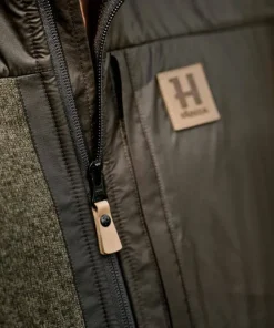 Härkila Men's Kalix Fleece Waistcoat Willow Green/Shadow Brown Best