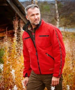 Härkila Men's Kamko Fleece Brown/Red Outlet