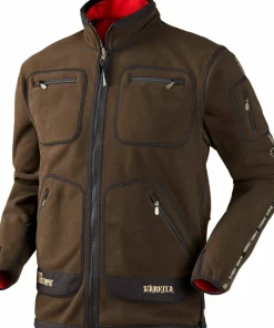 Härkila Men's Kamko Fleece Brown/Red Outlet