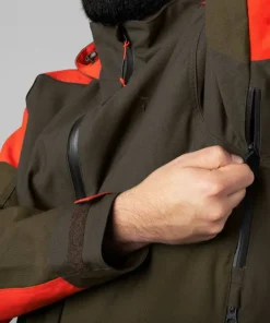 Härkila Men's Pro Hunter Dog Keeper GORE-TEX Jacket Willow Green/Orange Discount