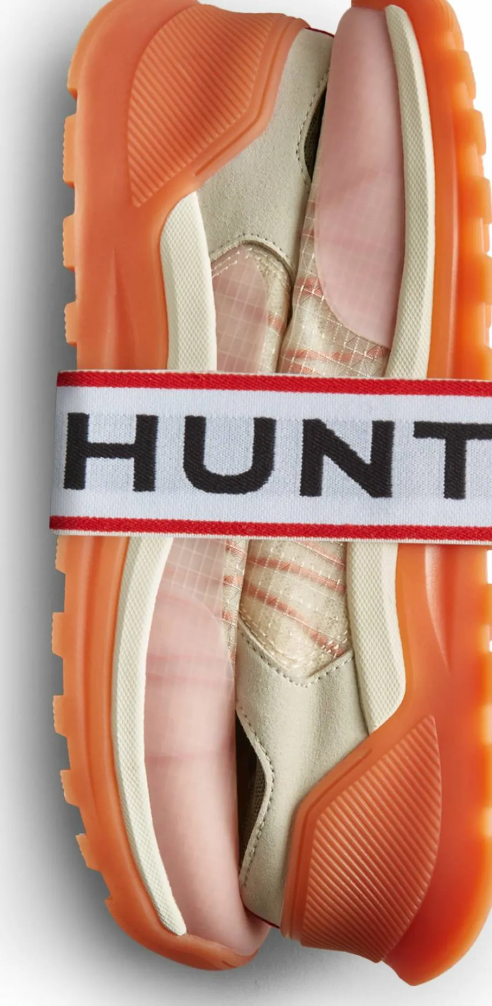 HUNTER Women's Travel Trainer Shaded White/Lichen Green/Skimming Stone/Coral Shade
