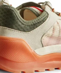HUNTER Women's Travel Trainer Shaded White/Lichen Green/Skimming Stone/Coral Shade