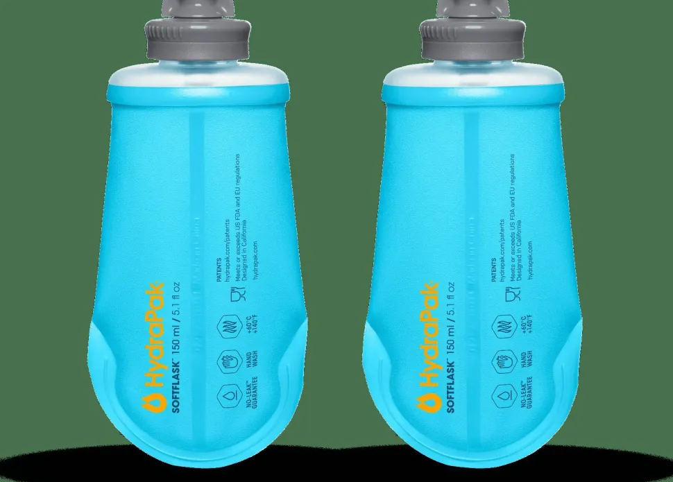 Hydrapak Softflask 150ml - 2- Pack Malibu Blue