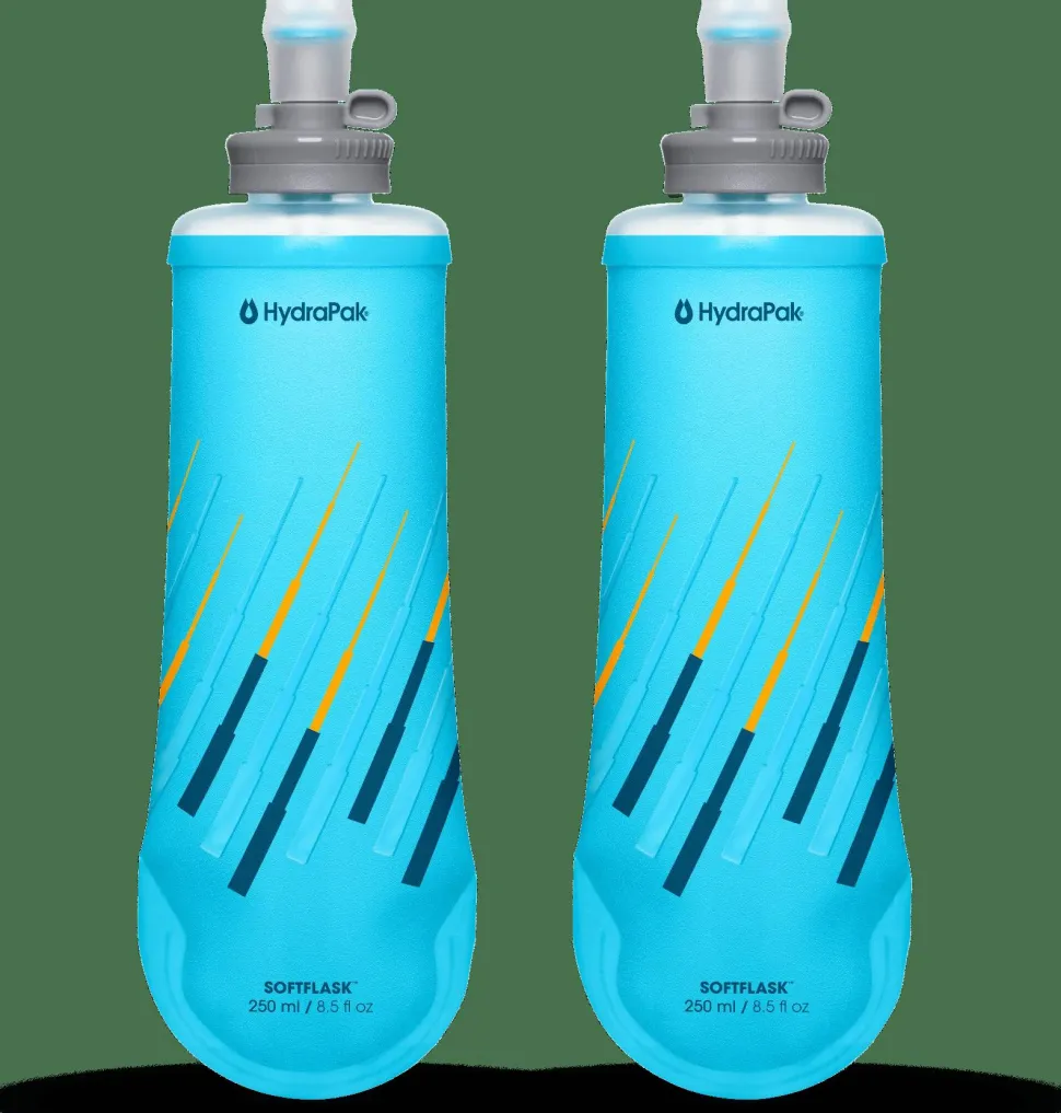 Hydrapak Softflask 250ml - 2- Pack Malibu Blue