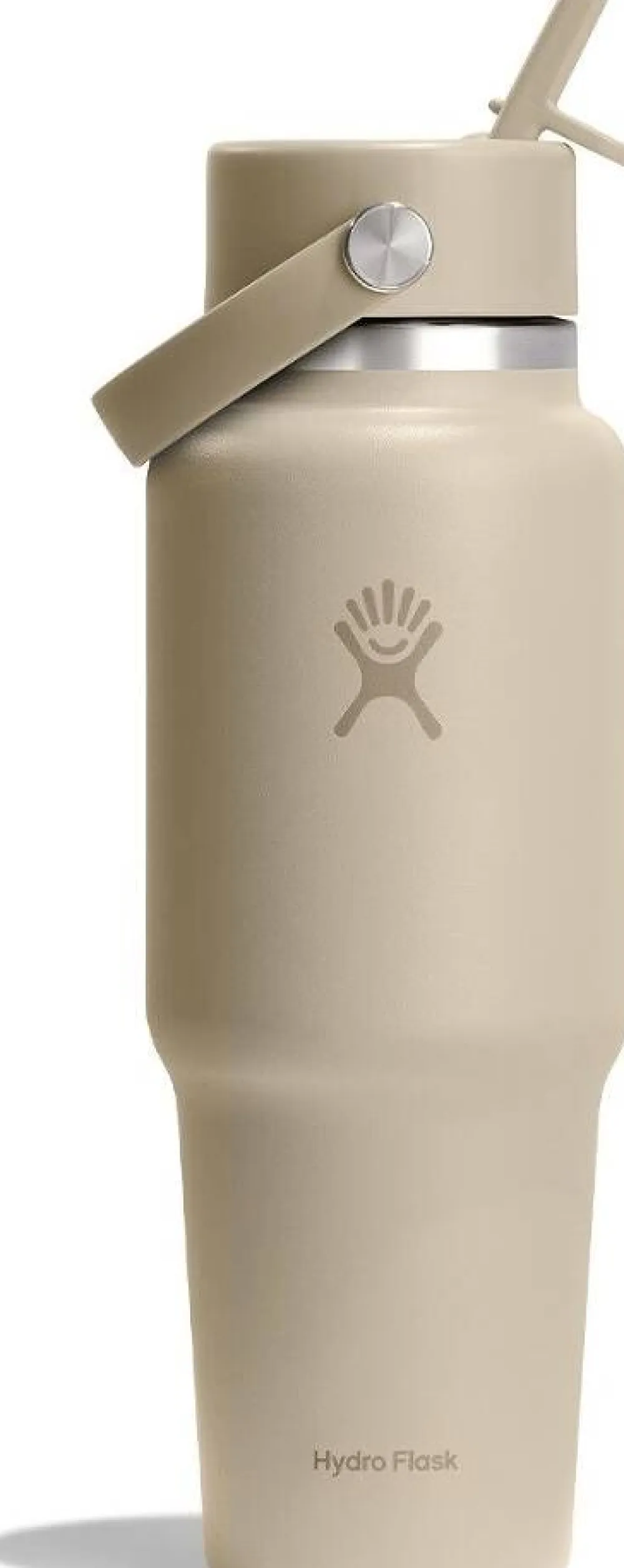 Hydro Flask 946 ml Wide Mouth Travel Bottle with Flex Straw Cap Oat Outlet