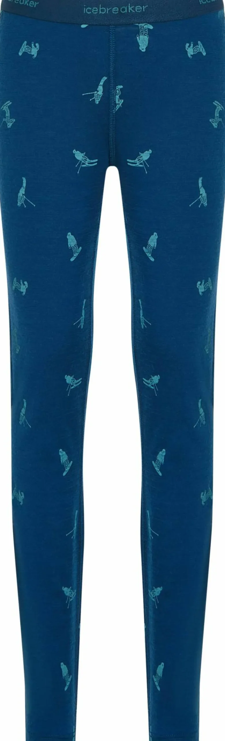Icebreaker Kids' Merino 200 Oasis Leggings Snow Day Atlantis/Topaz