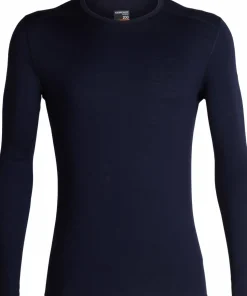 Icebreaker Men's 200 Oasis Long Sleeve Crewe Midnight Navy Online