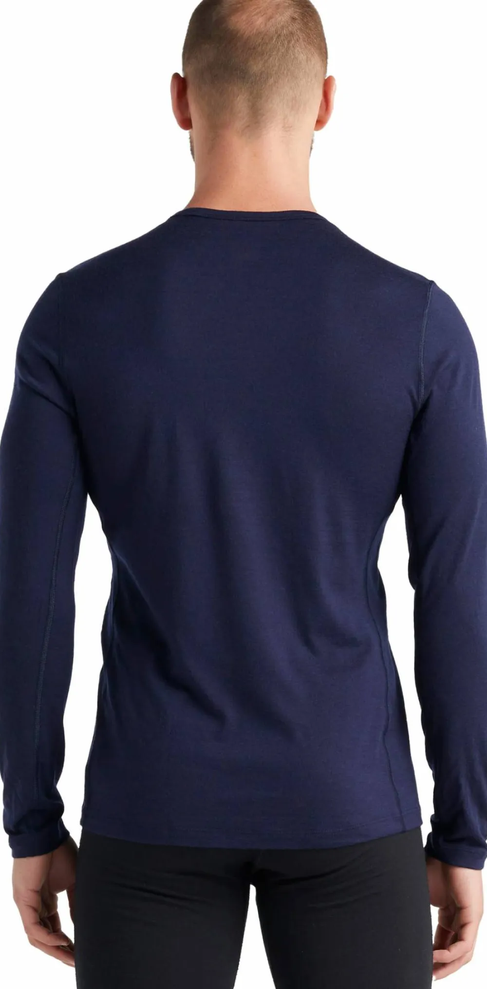 Icebreaker Men's 200 Oasis Long Sleeve Crewe Midnight Navy Online