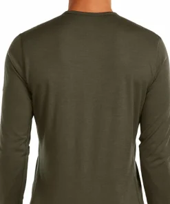 Icebreaker Men's 200 Oasis Long Sleeve Crewe Dk Loden