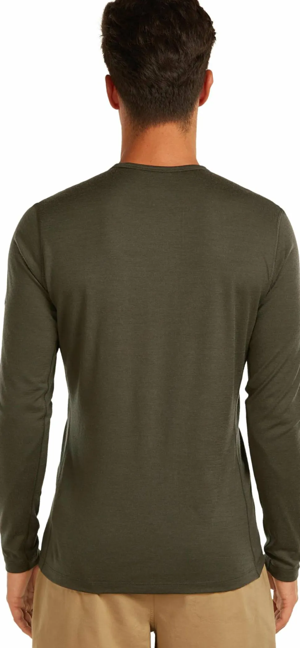 Icebreaker Men's 200 Oasis Long Sleeve Crewe Dk Loden