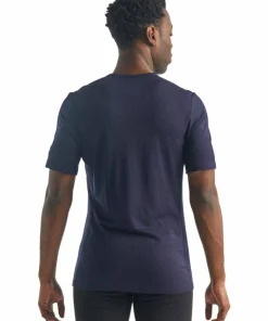 Icebreaker Men's 200 Oasis Short Sleeve Crewe Midnight Navy