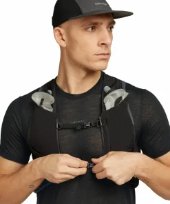 Icebreaker Men's Merino 75 Cool-Lite Featherlight Shortsleeve Crewe Black New