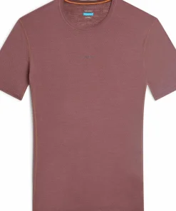 Icebreaker Men's Merino 75 Cool-Lite Featherlight Shortsleeve Crewe Carob Hot