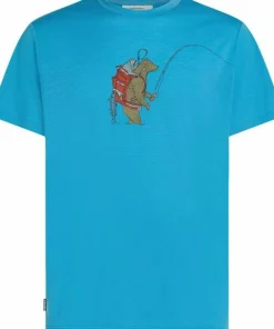 Icebreaker Men's Merino 150 Tech Lite Ss Tee Bear Catch Arctic Clearance