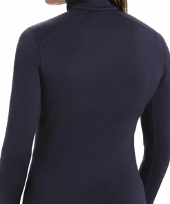 Icebreaker Women's 260 Tech Longsleeve Half Zip Midnight Navy Best