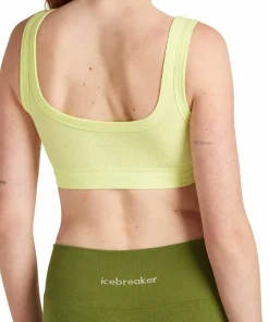 Icebreaker Women's Merino Rib Lotus Bra Citrine