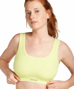 Icebreaker Women's Merino Rib Lotus Bra Citrine