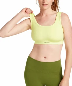 Icebreaker Women's Merino Rib Lotus Bra Citrine