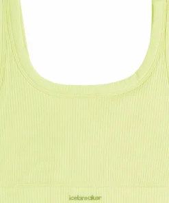 Icebreaker Women's Merino Rib Lotus Bra Citrine