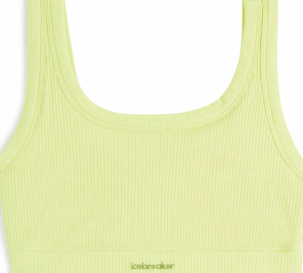 Icebreaker Women's Merino Rib Lotus Bra Citrine