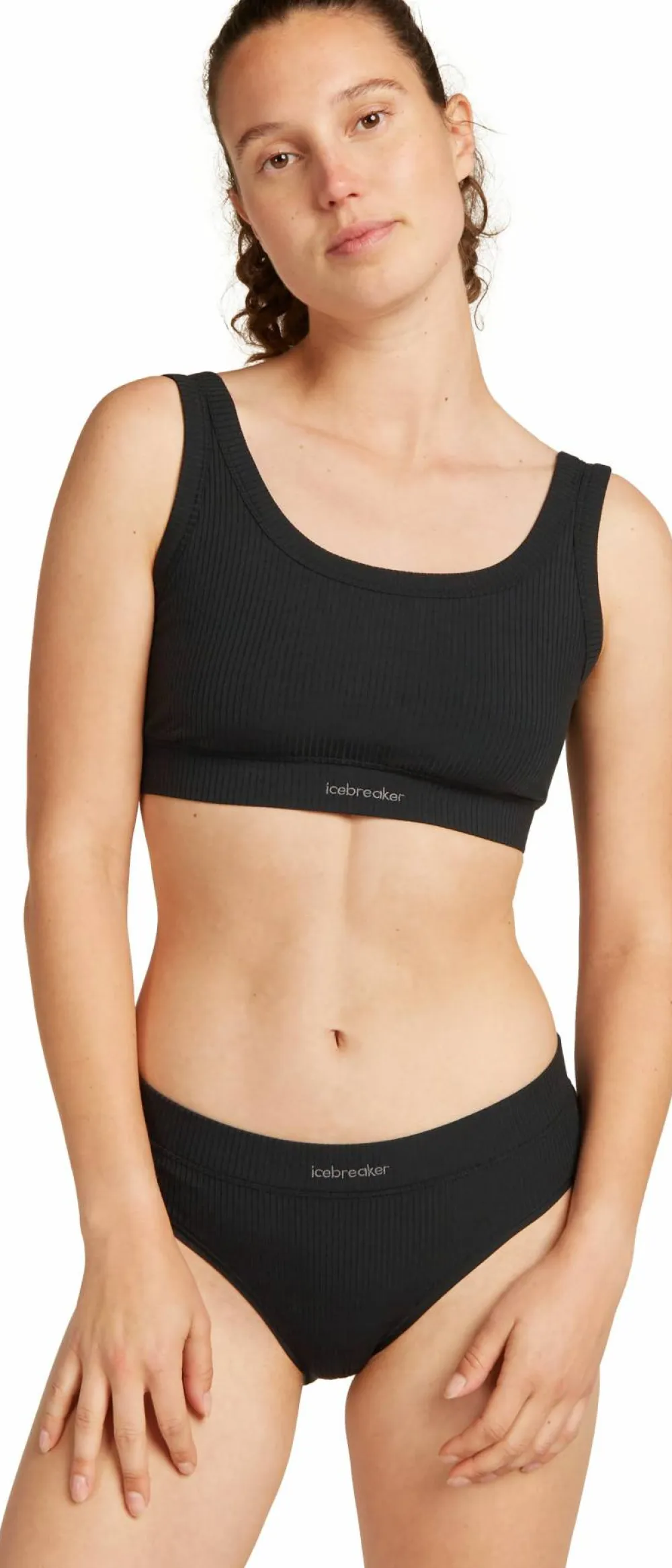 Icebreaker Women's Merino Rib Lotus Hipster Black Online