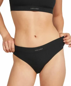 Icebreaker Women's Merino Rib Lotus Hipster Black Online
