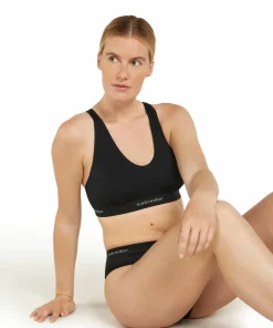 Icebreaker Women's Merino 125 Cool-Lite Sprite Racerback Bra Black