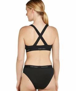 Icebreaker Women's Merino 125 Cool-Lite Sprite Racerback Bra Black
