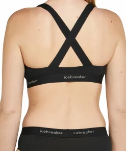 Icebreaker Women's Merino 125 Cool-Lite Sprite Racerback Bra Black