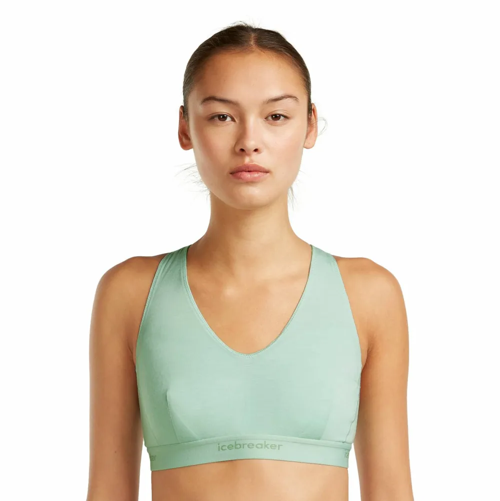 Icebreaker Women's Merino 125 Cool-Lite Sprite Racerback Bra Mint Outlet