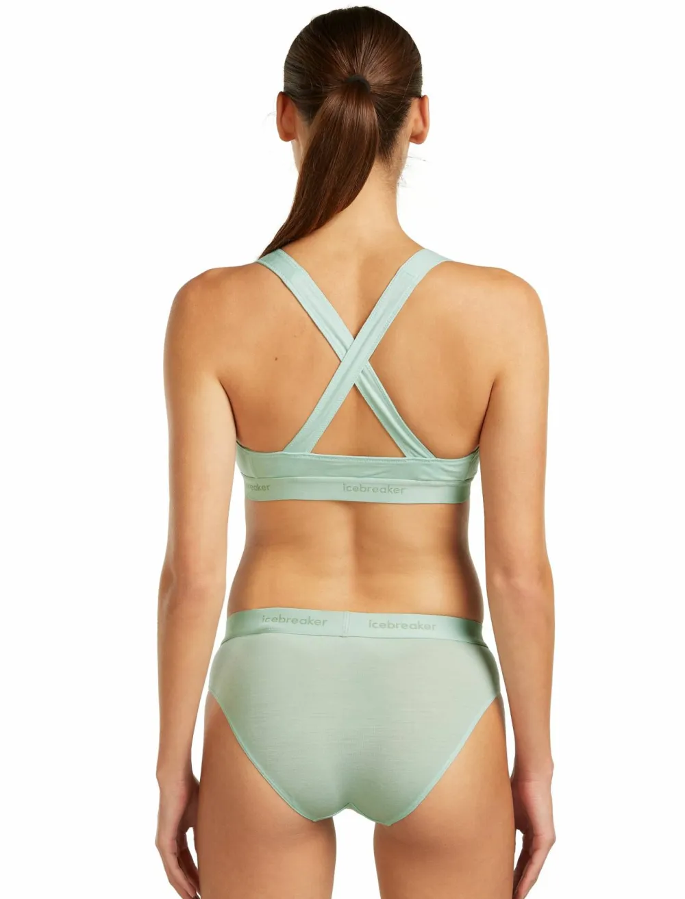 Icebreaker Women's Merino 125 Cool-Lite Sprite Racerback Bra Mint Outlet